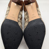 Vintage Gucci GG Monogram Ankle Boots in Brown, Size 9