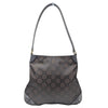 Gucci GG monogram shoulder bag in brown