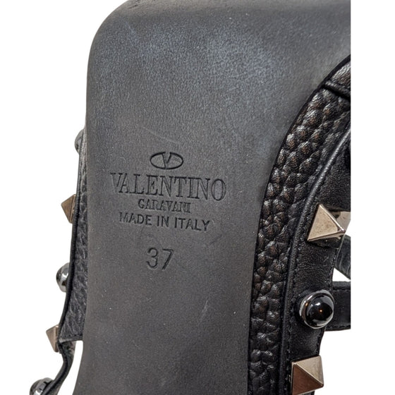 Valentino Rolling Rockstud 100mm Pump in Black, size 37