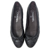 Chanel quilted ballet flats in black, size 37