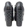 Chanel Quilted Ankle Boots in Black, Size 39