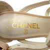 Chanel Gladiator Sandals in Beige, size 38.5