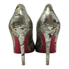 Christian Louboutin Pigalle 100 heel in gold, size 40.5