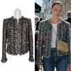 Vintage Chanel 2003 Fantasy Tweed Jacket in black, size FR40