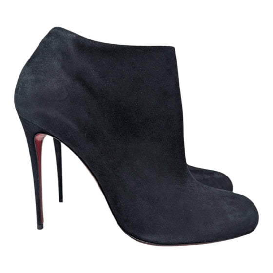 Christian Louboutin Bellissima 100 ankle boot in black suede, size 40