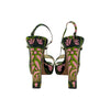 Prada x Holliday & Brown 2003 Tulip Platform Heel in Green, size 40