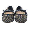 Christian Dior Miss J'Adior ribbon mesh ballet flat in black, size 38.5