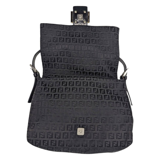 Fendi Zucchino Mama Forever baguette in black