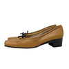 Vintage Chanel  Square Toe Ballet Pump in Beige, size 9