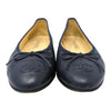 Chanel ballet flats in navy blue, size 37