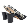 Christian Dior Dior & Moi cannage slingbacks in black, size 39