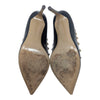 Valentino Rockstud pumps in black patent and blush, size 38