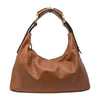 Gucci Vintage Horsebit Leather Shoulder Bag in Brown