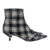 Dior Gang Tartan Ankle Boot in Black and White, size 39.5