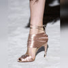 Gucci S/S 2004 Satin Corset Bamboo Mule in Pink, size 7.5