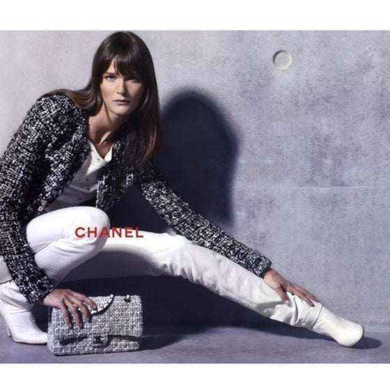 Vintage Chanel 2003 Fantasy Tweed Jacket in black, size FR40