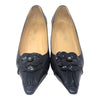 Vintage Chanel Camellia pointed toe pumps in black, size 38