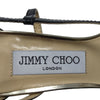 JIMMY CHOO Mutya strappy pump in beige and black, size 36.5