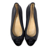 Chanel ballet flats in black, size 37.5