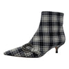 Dior Gang Tartan Ankle Boot in Black and White, size 39.5