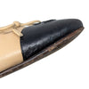 Chanel ballet flats ballerinas two tone beige black CC logo cap toe 39