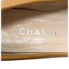 Vintage Chanel  Square Toe Ballet Pump in Beige, size 9