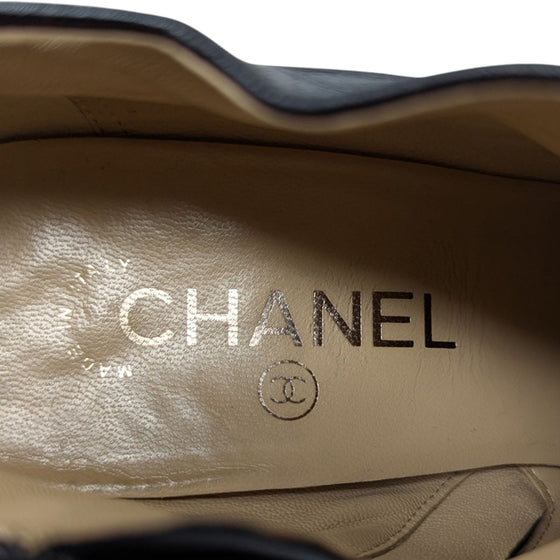 Chanel Quilted Ankle Boots in Black, Size 39