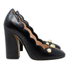 Gucci Willow GG logo pearl heels in black, size 36.5