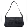 Vintage Fendi Double Flap Baguette in Black