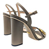 GUCCI Marmont 105 sandal heels in taupe, size 37