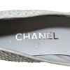 19C Chanel Mary Jane ballet flats in white sequin, size 37