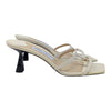 Jimmy Choo Ria 65 strappy sandal heel in ivory, size 37.5