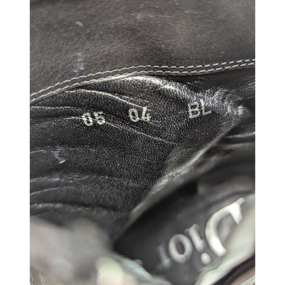 Vintage Dior D-Buckle ankle boot in black, size 38.5