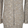 Vintage Chanel 1996 skirt suit in neutral tweed, size FR 40