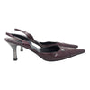 Vintage Chanel slingback kitten heels in burgundy, size 39