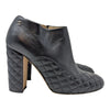 Chanel Quilted Ankle Boots in Black, Size 39