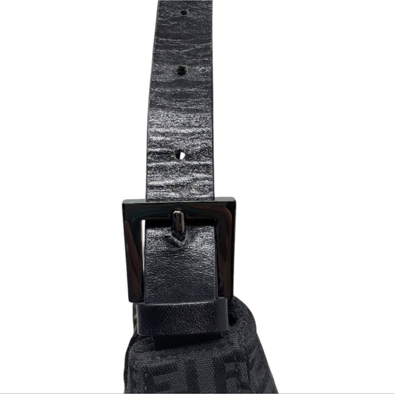 Vintage Fendi Double Flap Baguette in Black