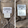 Vintage Chanel 1996 skirt suit in neutral tweed, size FR 40