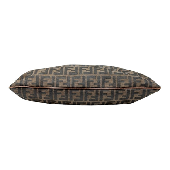 Vintage Fendi Zucca Shoulder Bag in Brown