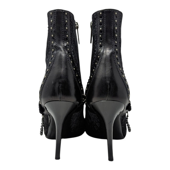 Vintage Dior D-Buckle ankle boot in black, size 38.5