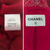 Chanel 2019 tweed blazer shorts suit in red tweed, size FR34