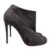 Christian Louboutin Bellissima 100 ankle boot in brown suede, size 38.5