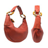 Gucci Vintage Bamboo Ring Bag in Orange