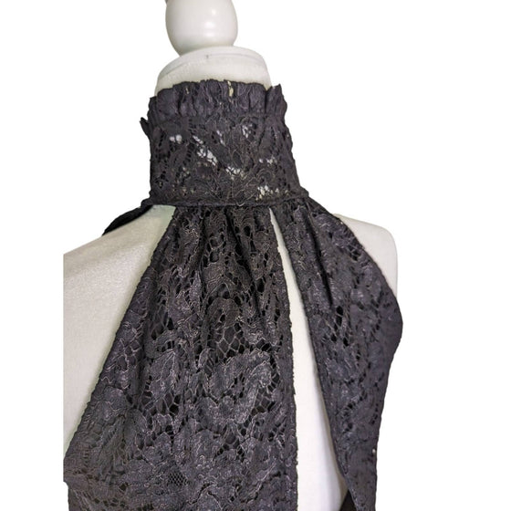 ALTUZARRA lace cocktail dress in black, size FR 36