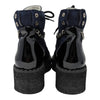 2022 CHANEL combat boots in navy black, size 37