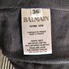 BALMAIN double breasted blazer in black and white, size 36