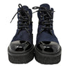 2022 CHANEL combat boots in navy black, size 37